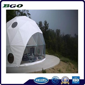 [Hot Item] Customized Geodesic Dome Tent 4m to 50m Diameter Galvanized Steel Transparent Dome Tent