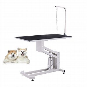 [Hot Item] Height Adjustable Round Hydraulic Lifting Pet Large Dog Grooming Table
