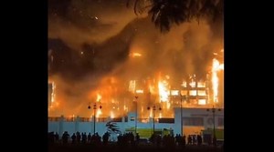 38 injured as horrific fire engulfs police facility in Egypt's Ismailia