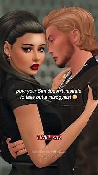 Nikki rly encountered another male Sim with the “Sexist” trait… & handled him with ease 😈 #TheSims4