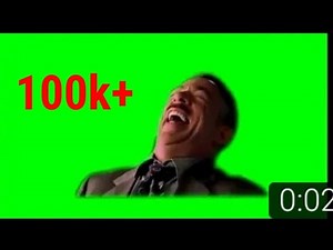 laughing gif of green screen