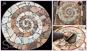 DIY Mosaic Garden Stepping Stone Walkway Tutorial