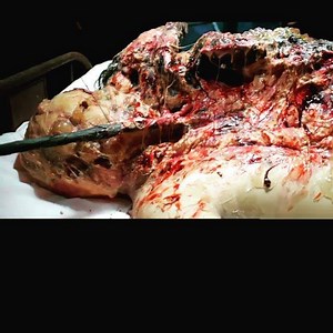 Makeup fx, se realizó un dummie para Aplicación en Foam De gelatina, sobre el Cuerpo del actor ya caracterizado, y pintado con pinturas al óleo, tintes con activación en alcohol. Para video clip de grupo deathmetal #lima perú #vulgar #makeupfx #special #lamorguefx #angelbreogan | LaMorgue FX Makeup pro school