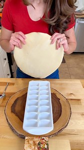 Ice tray makes the perfect mold for easy homemade pizza rolls This original video was produced by Rick Lax Productions and Liz & Jeff. | Original Crafts & Hacks from The Daily Sprinkle