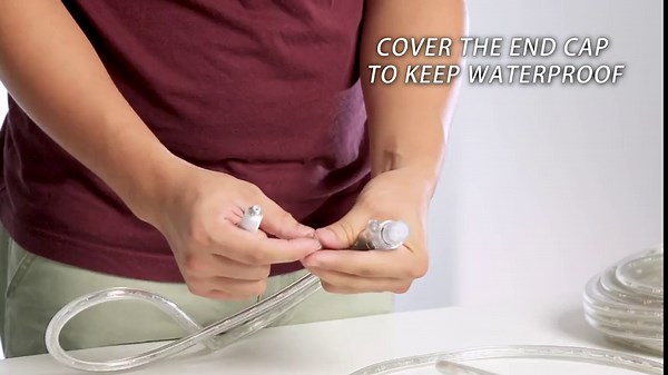 LED Rope Lights Outdoor Waterproof, 131.2ft Rope Lighting Warm White Light Strip, 110V LED Strip Lights Indoor, Connectable String Tape Light for Backyards, Patio, Decorative Lighting