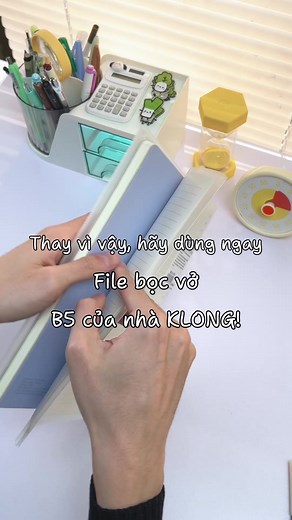 File bọc vở KLONG B5: Giải pháp lưu trữ thông minh