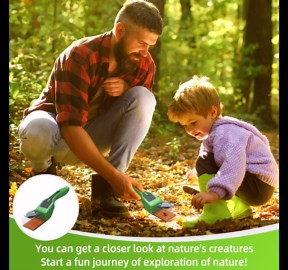 2 Pack Humane Bug Catcher and Release,Bug Magnifier Insect Catcher for Kids and Adults,Handheld Spider Catcher for Crickets Cockroach Spider Moth Ant Bedbug Black Beetles