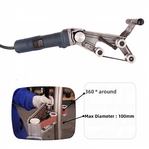 [Hot Item] New Hand-Held Small Electric Belt Sander with Vacuum Hand Held Sand Blaster Surface Treatment