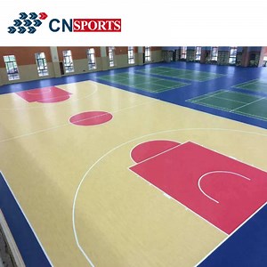[Hot Item] Durable Effective Wooden Texture Basketball Court Flooring with Iaaf Certificate