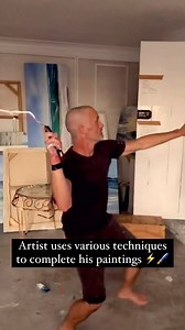 740K views · 301 reactions | Which technique do you find most interesting? Scott Laurenson’s ocean-inspired art transcends traditional techniques his mastery of oil paints captures waves with breathtaking realism, light, and texture. Beyond brushes, Scott innovates by striking the canvas with painted wire and splashing brushes to create motion and emotion. Artist @scottlaurenson  #art #paint #waves | Doesartwork | Facebook