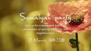 Sumalyak party в Human House – встречаем весну вместе! 🌿🔥 Весна – время обновления, радости и тёплых встреч! Приглашаем вас в Human House на Sumalyak party, где мы вместе приготовим традиционный узбекский сумаляк, будем общаться, наслаждаться атмосферой и отмечать приход Навруза. Вас ждёт: ✨ Ароматный, тягучий сумаляк, приготовленный с любовью 🎶 Живая музыка и уютная атмосфера 🍵 Чай, сладости и угощения 💫 Тёплое общение и добрые пожелания Присоединяйтесь к нашему празднику, давайте вместе с