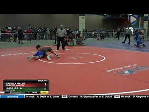 USAW TOA Stockyard Stampede/2016 MS Girls 103-109 Isabella Miller Female Elite Wrestling Vs Larra