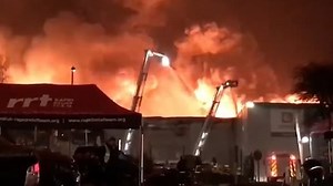 Huge blaze at Ocado robotics warehouse in Hampshire