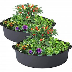[Hot Item] 2-Pack 15 Gallon Durable Garden Planter Cloth Pots Container