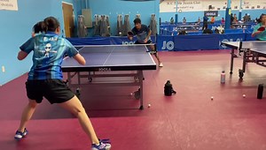 2021 ICC winter camp with Rachel Sung, Joanna Sung, Angie Ten, Emily Tan, Aziz Zarehbin and Ved Sheth. | ICC Table Tennis Center