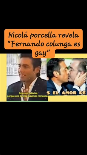 Nicolá porcella revela q Fernando colunga es gay | De TODO CON LILY