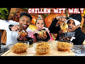 Rotisserie Chicken +2X Spicy Noodles With Walt & Blove Hot Sauce🍗🍜