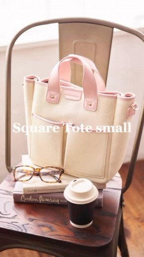 5.9K views · 26 reactions | Canvas Design Square Tote Bag | Samantha Thavasa Japan Limited（サマンサタバサジャパンリミテッド） | Facebook