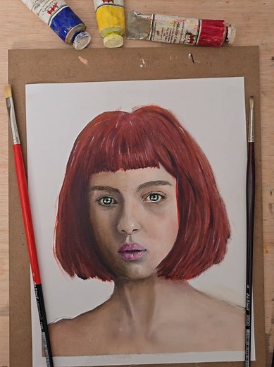 Retrato al Óleo sobre Tela con Michael Harding