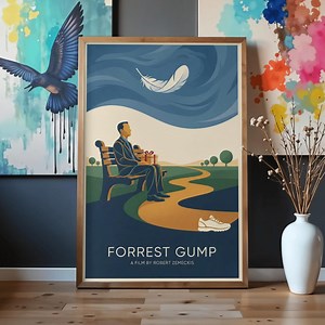 Forrest Gump Movie Poster | Minimalist Film Art (digital Download) - Etsy UK