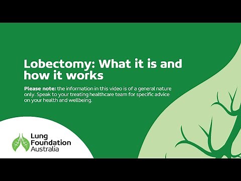Lobectomy: What it is and how it works