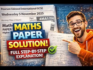Pearson Edexcel IGCSE Maths A Paper 1H (4MA1/1H) Nov 2025 | FULL SOLUTION | Step-by-Step Explained