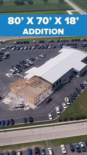 6.8K views · 64 reactions | Robert McGuire, Construction Crew Foreman, gives a little insight into the recent pole barn addition for Watseka Ford.  . . . #fbibuildings #polebarn #postframe #construction #constructionlife #constructionsite #constructionwork #constructionworker #dealership #ford #renovation #renovationlife #renovationproject #reel #reels #reelsfb #reelsvideo | FBi Buildings, Inc. | Facebook