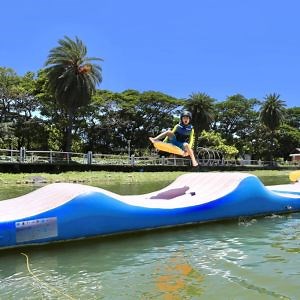 [Hot Item] Commercial Inflatable Aqua 9m Long Slipping Wave for Kids Adults Water Toy