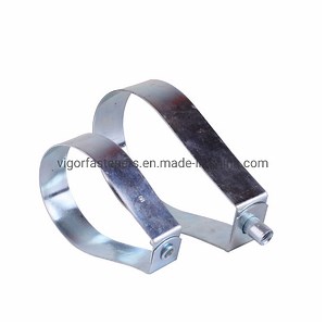 [Hot Item] Pear Shape Loop Hanger Galvanized Hinged Band Pipe Clamp Pipe Fitting Swivel Band Hanger Pipe Hanger