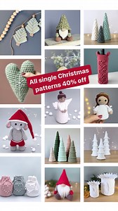 Yup, 40% off on all single Christmas patterns❤️ VibekeMagnesenDesign.etsy.com #crochet #christmascrochet #christmasdecorations #hekle #hekling #heklet #hekledilla #instacrochet #crochet #crocheting #hækle #hækling #virka #virkning #virkkaus #haken #häkeln #ganchillo #örgu #håndarbeid #handarbeit #handmade #diy | Vibeke Magnesen Design