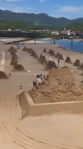 1.8K views · 20 reactions | Aerial view of the Fulong International Sand Sculpture Art Festival #福隆國際沙雕藝術季 #福隆 #貢寮 #新北市 #沙雕Full video: https://youtu.be/wJGTr-QKiL4?si=WUnGjU5jlszUWh5_Full blog: https://taiwantravelblog.com/fulong-international-sand-sculpture-art-festival | Foreigners in Taiwan 外國人在台灣 | Facebook
