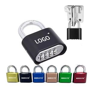 [Hot Item] Outdoor Locker Code Colorful Waterproof Zinc Alloy 4 Digit Number Combination Padlock