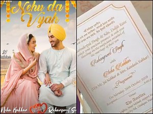 Neha Kakkar-Rohanpreet Singh Wedding Card Goes VIRAL; Lovebirds To Tie The Knot On October 26th