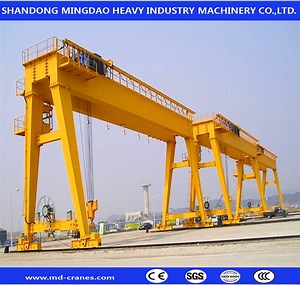 [Hot Item] Customized Design 20 Ton 30 Ton 60 Ton Double Girder Gantry Crane with Mobile Trolley
