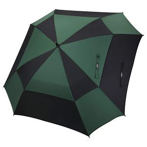 [Hot Item] 80 Inch Extra Large Golf Umbrella Double Canopy Vented Square Umbrella Windproof Automatic Stick Umbrella (Green/Black) , Umbrellas Shade for Golfer and Family