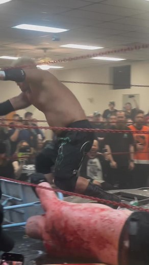 Masashi Takeda slams Dr. Redacted onto a fork board from ICW NHB 72 #prowrestling #wrestling #deathmatch #icw #icwnhb #Usa #Uk | Unfnbelievablex