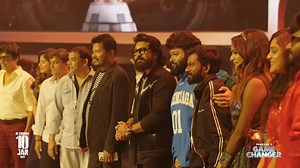 4K views · 208 reactions | The blockbuster, star-studded #GameChangerGlobalEvent that took Dallas by storm is coming to you  Catch the #GameChanger Mega MASSive Pre Release Event Telecast on Zee Telugu at 4 pm on Saturday.  Don't miss it! #Merry Christmas! ✨ #GamechangerOnJAN10  | Sri Venkateswara Creations | Facebook