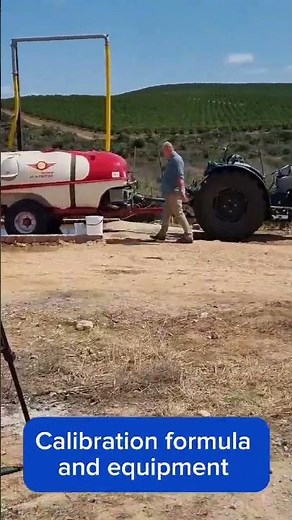 Calibrating a sprayer