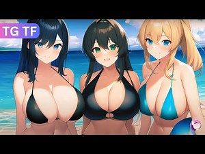 Beach Day | TG TF Gender Bender Anime Gender Swap Transgender TF