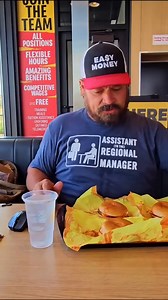 Eating one burger in 10 seconds