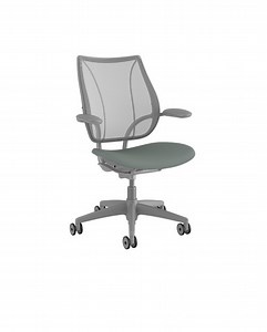 Humanscale Liberty Chair, Platinum, Adjustable Arms