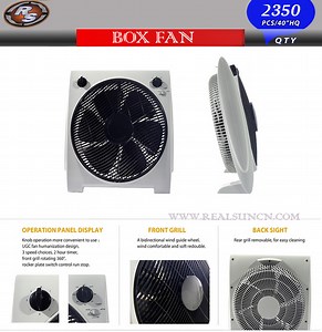 [Hot Item] 14inch Box Fan with ABS Body Raw Material
