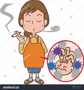 Illustration Pregnant Woman Smoking Adversely Affecting Stock Vector (Royalty Free) 1482122903 | Shutterstock
