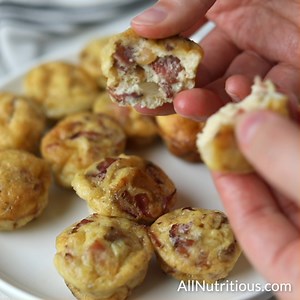 These keto egg bites are a perfect grab-and-go snack or breakfast. They're low in carbs and high in fat, making them ideal for anyone on a keto diet. | All Nutritious