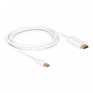 Câble HDMI - DELOCK - 3 m - Blanc - Support 4K - HDMI vers Mini DisplayPort