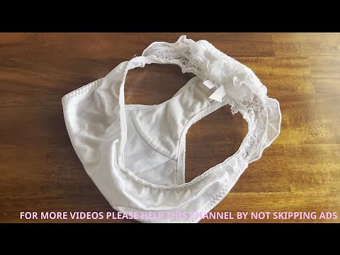 ASMR | PRETTY LINGERIE UNDERWEAR (ALL WHITE PANTIES) COLLECTION | SHINY AND SILKY | PART 2