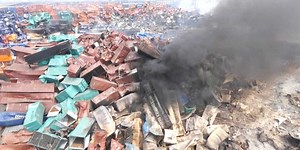 New aerial footage shows aftermath of explosion in China