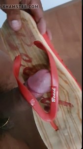 Fucking wedge flip flops with hole