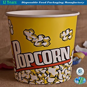 [Hot Item] 85oz. Disposable Popcorn Cups for Family Movie Night, Theme Parties, Christmas