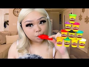 ASMR dumb b̶t̶c̶h̶ babysitter eats your playdoh (realistic) 😋🍽️